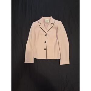 Vintage Pink Womens Suit Jacket Size Small 6P 1960s Style